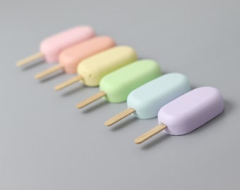 Concrete Decor, Rainbow Decor, Rainbow Nursery, Concrete Ice Creams, Popsicle, Pastel Home Decor