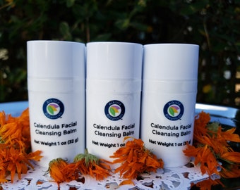 FINAL Sale! All-Natural Calendula Facial Cleansing Balm | Combination, acne-prone skin | Push-up stick format | Vegan