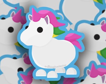 Adopt Me Unicorn Etsy - roblox adopt me unicorn pictures