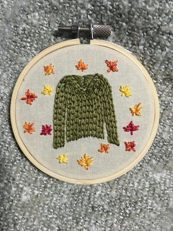 chainstitch embroidery Zodiac signs mini embroidered hoop