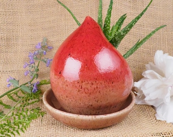 Jardinière Yard Byrd rouge ombré