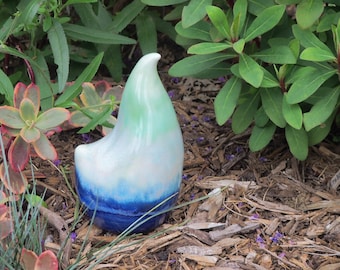 Sculpture d'oiseau artisanale en céramique pour le jardin ou la maison