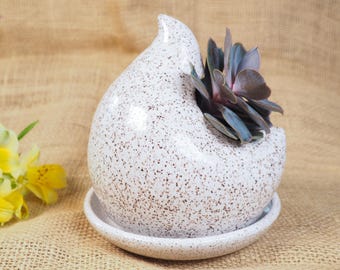 Jardinière Yard Byrd blanche
