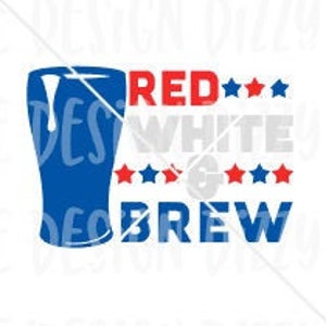 Trasferimento patriottico di sublimazione | Trasferimento di sublimazione pronto per la stampa | Rosso bianco a Brew trasferimento di sublimazione | 4 luglio transfe sublimazione