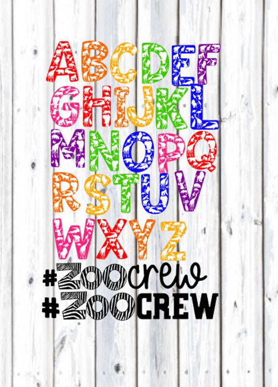 Download Zoo Alphabet Svg Zoo Crew Svg Zoo Birthday Svg Animal Etsy