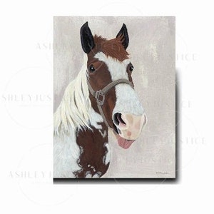 Farmhouse wall art| horse art| farm animal print| horse print| Henry