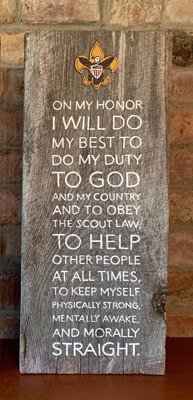 Boy Scout Hand Painted Sign | Etsy