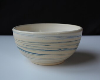 Handmade small ceramic bowl, Pottery Soup bowl, SKY blue Berry bowl, White bowl, Breakfast, Cereal, Snacks, Serving bowl, Gift for Mom