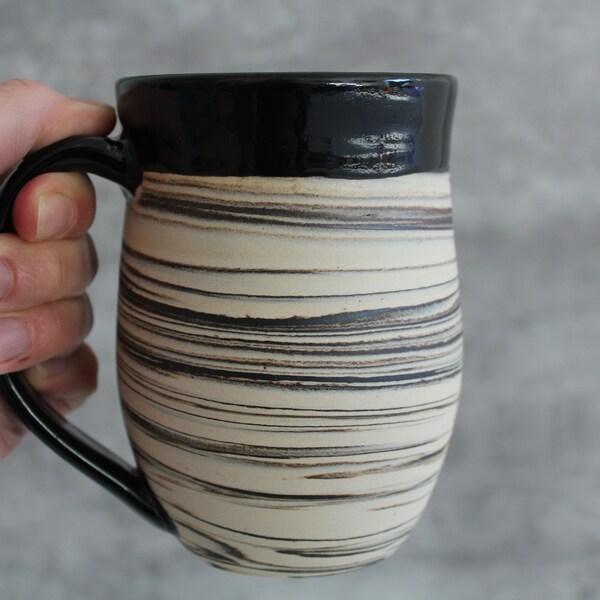 EARTH Handmade Pottery Mug, Coffee Lover Handmade Mug, Marbled Mug, Stylish Mug, Modern Pottery, Boho, Comfort, Gift for Her/Him