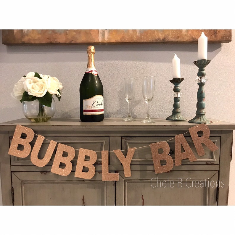 Bubbly Bar Sign | Etsy