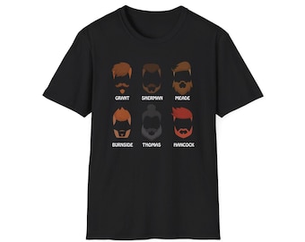 Civil War Generals Beard T-Shirt, Military History Tee, History Teacher Gift, Soft Cotton Blend, Unisex Funny Shirt