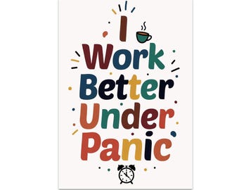 Funny Humor Wall Art, Funny Office Poster, Take Work, Office Worker