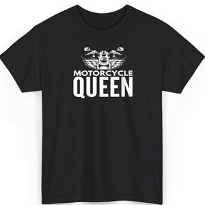 Motorcycle Queen Shirt: Freedom Rider Design - Soft Cotton Blend