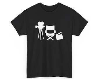 Director Movie Shirt - Comfortable Cotton, Film Camera Print