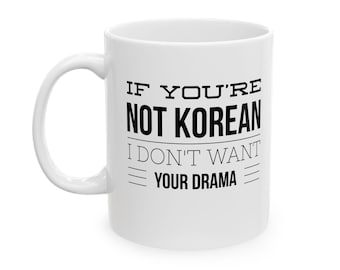 Korean Drama Fan Mug, TV Show Coffee Mug, K Drama Lover, Bingewatching