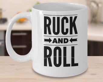 Ruck And Roll - Rugby Gift - Rugby Coffee Mug - Rugby Player - Rugby Game - Rugby Mug - Rugby Union - Football Gift - Football Mug