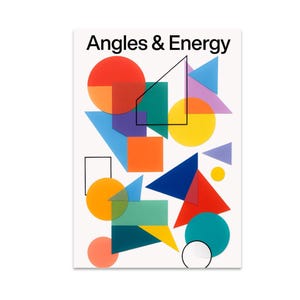 Abstract Wall Art, Angular Shape Poster, Elevate Living, Creative Sanctuary