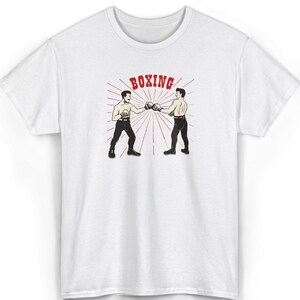 Vintage Boxing Shirt Retro Boxer Graphic, Classic Fight Tee, Sports History Gift, Premium Cotton, Gym Casual Wear