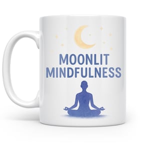 Cosmic Waves Mug, Celestial Meditation, Night Sky Drinkware, Yogi Gift, Premium Ceramic Cup, Dishwasher Safe, Microwave Friendly