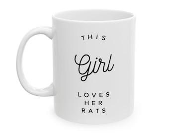 Rat Mom Coffee Mug, Rat Owner Pride Mug, Rodent Lover, Animal Enthusiast