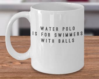 Water Polo Gift - Water Polo Mug - Gift For Water Polo - Water Polo Coffee Cup - Is For Swimmers With Balls