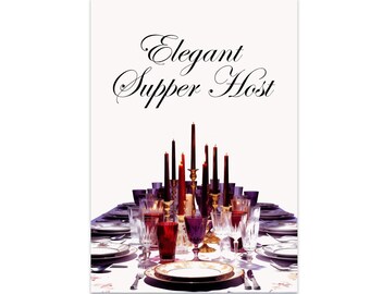 Dining Wall Art, Elegant Style Poster, Elegant Dining, Dining Enthusiast
