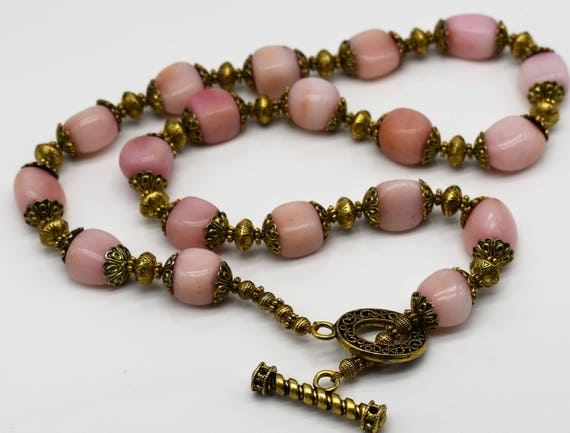 Rose Quartz Necklace- Vintage - image 3