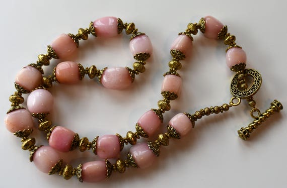 Rose Quartz Necklace- Vintage - image 5