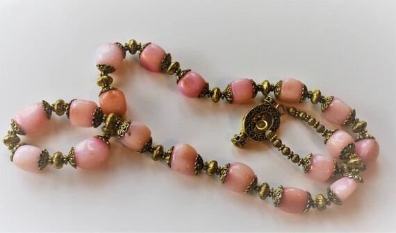 Rose Quartz Necklace- Vintage - image 4