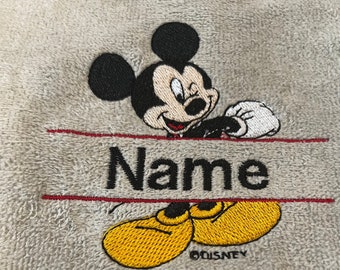 Mickey Personalized Disney Mickey Hand Towels-Add Name or Custom Wording -Decor For Kitchen or Bathroom