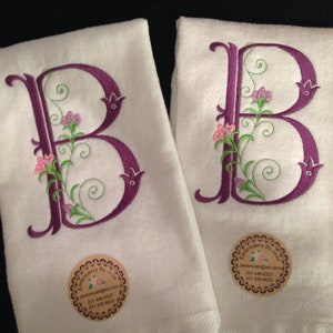 Personalized Hand Towel   Personalized Monogrammed-Made To Order-A to Z