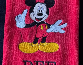 Mickey's Personalized Disney Mickey Hand Towels-Add Name or Custom Wording or Leave it Just The Design-Kitchen, Bathroom, or Kids Decor