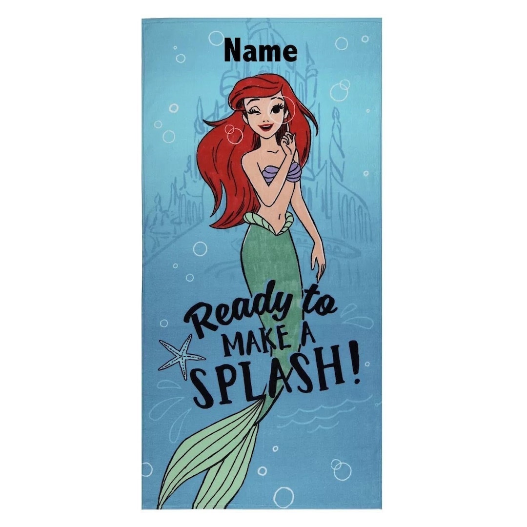 Disney's Little Mermaid Beach Towel Personalized Monogrammed Custom