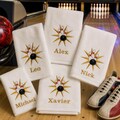 Embroidered Bowling Towel: Personalized Sports Gift, Custom Name