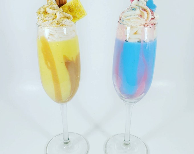 Champagne Glass Dessert Candles