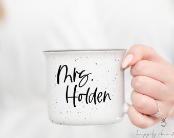 Personalized bride mrs mug- campfire bride mug- future mrs mug- bridal shower mug- engagement gift mug idea - mrs mug- wifey mug- mrs gifts