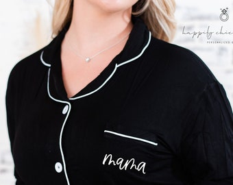 Mama slaapshirt - zwangerschapspyjama - mama geschenken - Moederdag cadeau idee - cadeau voor moeder - slaapjurk - babyshower push aanwezig cadeau - nieuwe mama