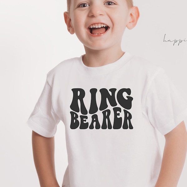 Ring bearer t-shirt- ring security- retro flower girl t-shirt box ring bearer proposal box wedding day bridal party gift groomsman best man