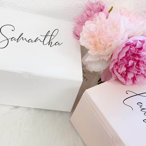 Bridesmaid Initial Proposal Boxes Gift Boxes With Names Will Etsy