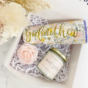 Godmother proposal box idea- godmother tumbler- will you be my godparents gift box- personalized godmother gift- fairy godmother auntie