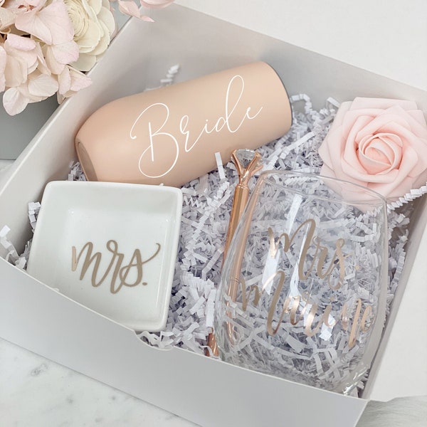 future mrs gift box- future mrs gifts future bride to be personalized wine glass bridal shower gift box wifey gifts ring dish engagement