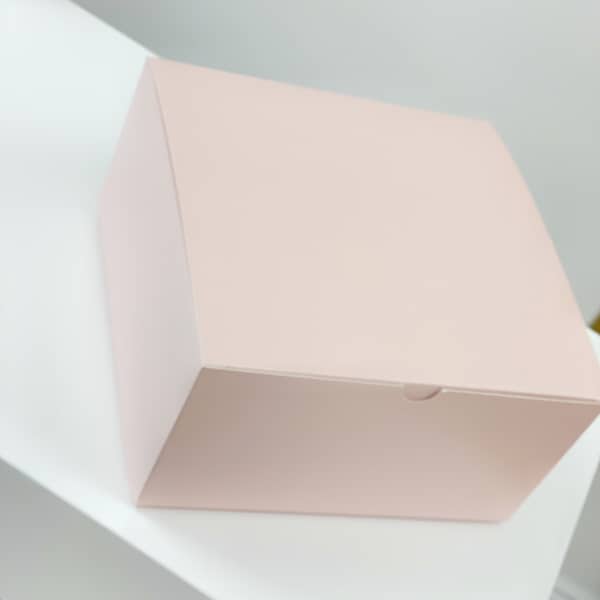 BLANK pink boxes- blush gift boxes- bridesmaid proposal boxes- pink gift box- large gift box- wedding favor box- bulk gift boxes- 8x8x4 inch