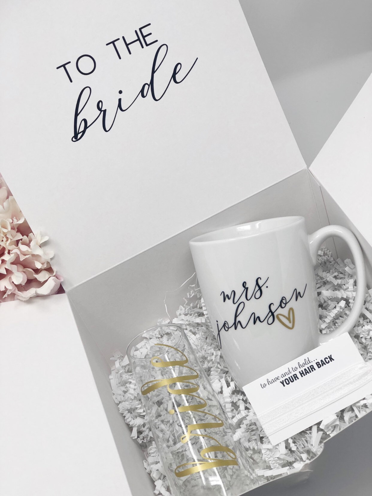 For the Bride Gift Box Set Personalized Bride Day of Wedding Etsy