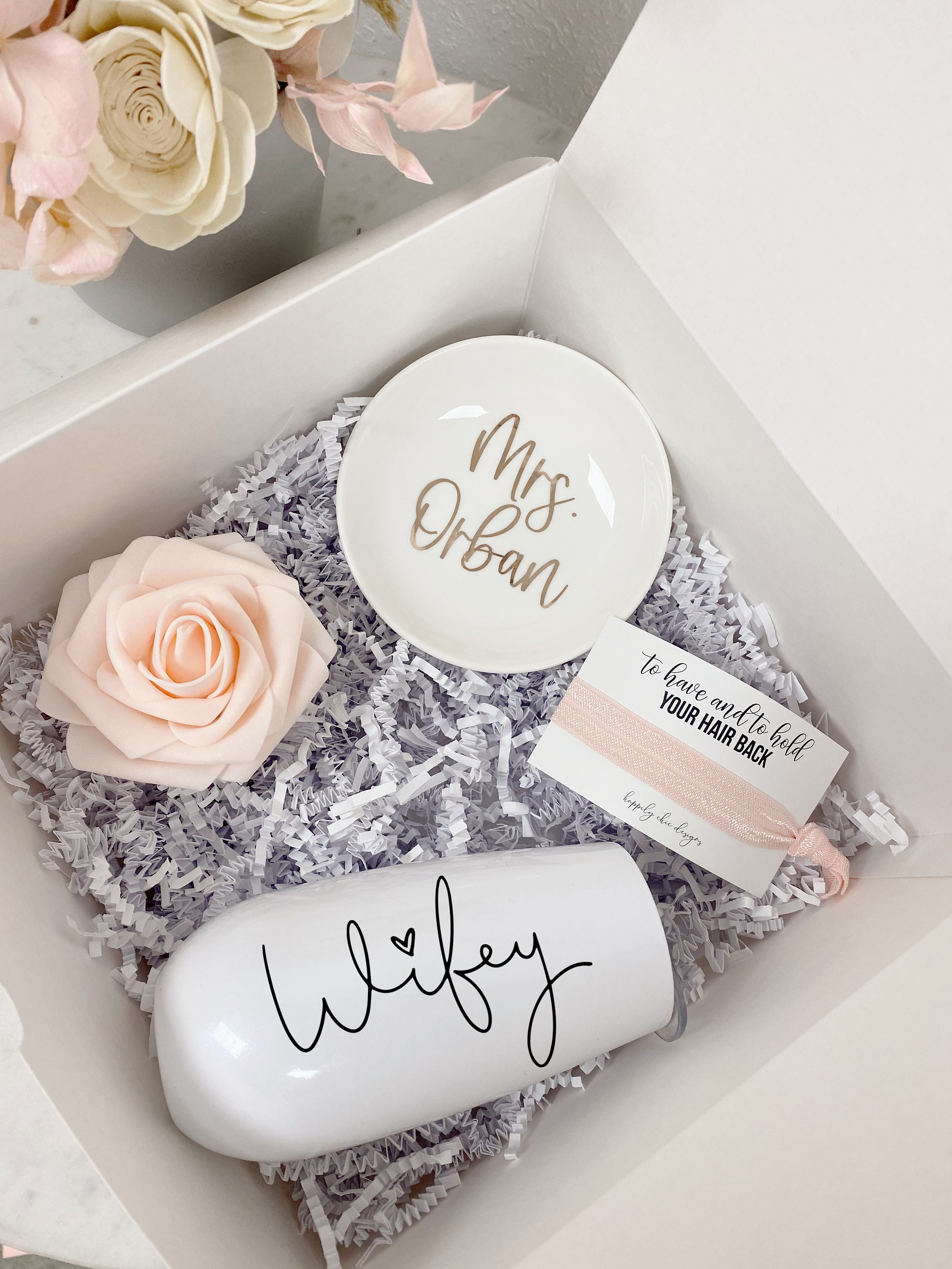 bride gift box wifey gift personalized mrs ring dish bride engagement gift box champagne
