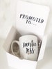 Baby announcement - pregnancy announcement ideas - promoted to mug set - auntie mug - mom to be - aunt to be mug- godmother proposal idea 