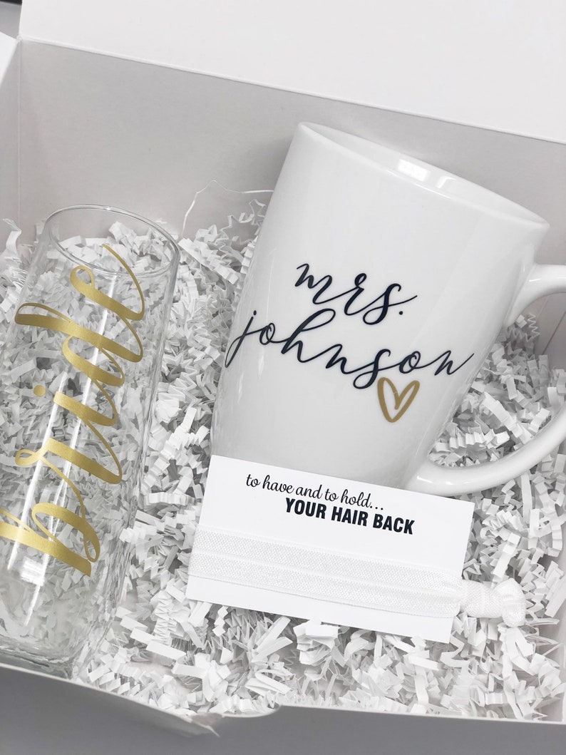 For the Bride Gift Box Set Personalized Bride Day of Wedding Etsy