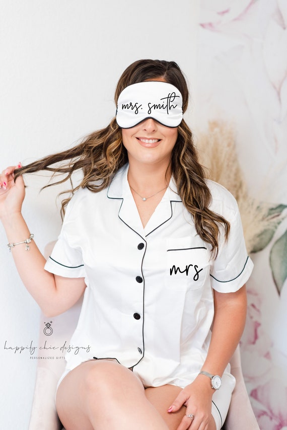 Personalized Bride Sleep Mask Custom Future Mrs Sleep Mask Bride