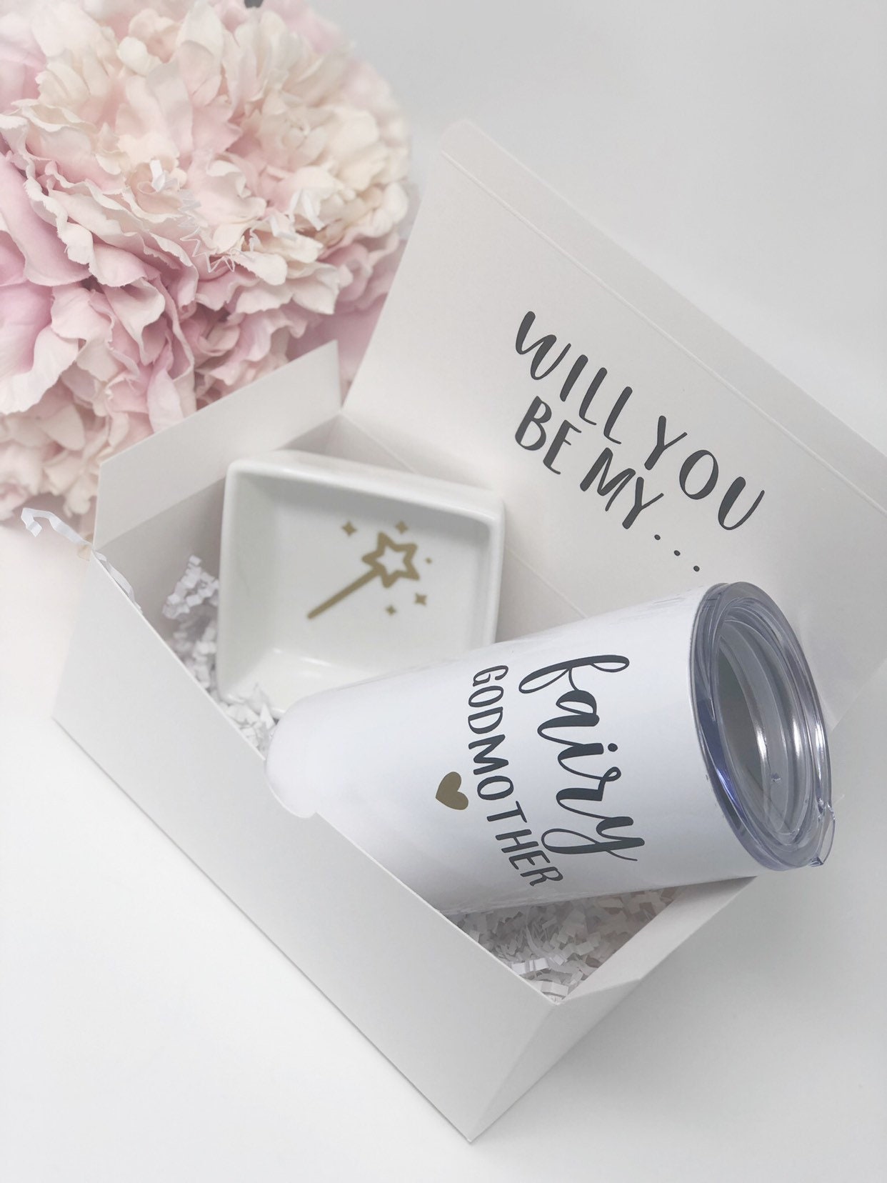 Will you be my godmother gift godparents gift baby announcement idea