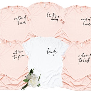 disney bride and bridesmaid shirts