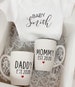 Mommy daddy parents gift box set- mom dad mug set- gift box for parents to be- baby shower gift idea- baby announcement pregnancy baby body 